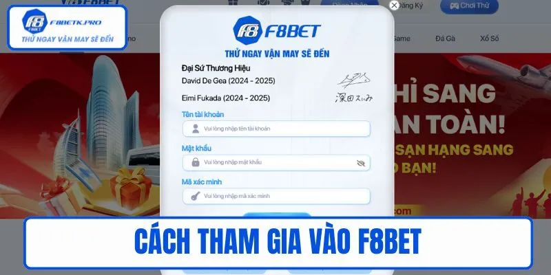 Cách tham gia vào F8BET