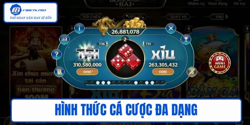 Đa dạng các hình thức cược